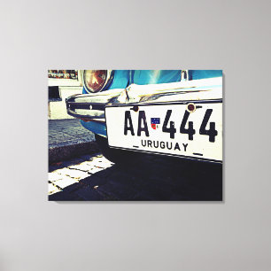 Vintage Uruguay Car South America Travel Canvas Print