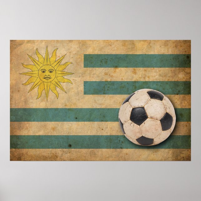 Vintage Uruguay Flag Poster (Front)