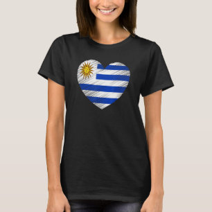 Vintage Uruguay Uruguayan Flag Pride Support Urugu T-Shirt