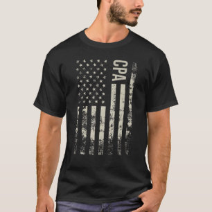 Vintage US American Flag CPA T-Shirt