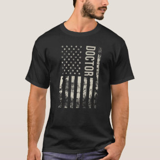 Vintage US American Flag Doctor Premium T-Shirt