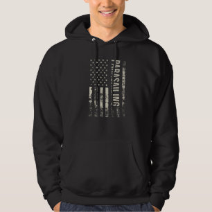 Vintage US American Flag Parasailing Premium Hoodie