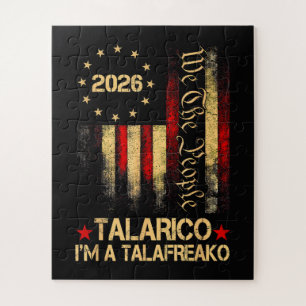 Vintage US Flag 2026 Patriotic Political Supporter Jigsaw Puzzle
