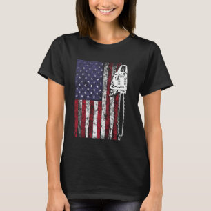 Vintage US Flag Chainsaw T-Shirt
