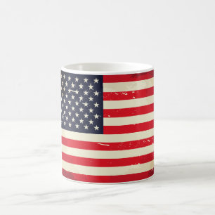 Vintage US Flag Coffee Mug