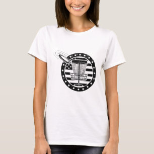 Vintage Us Flag Disc Golf Sket Golfer Golfing Tee 