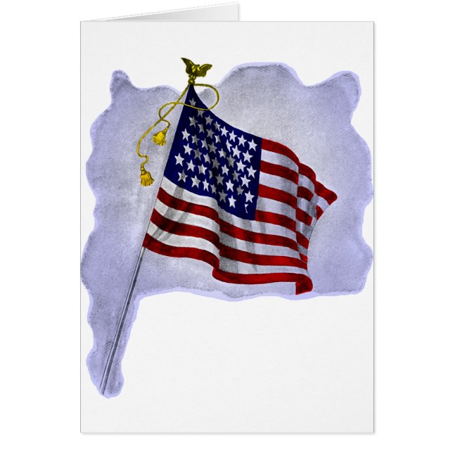Vintage US Flag in Patriotic Colours (Front)