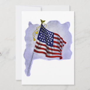 Vintage US Flag in Patriotic Colours