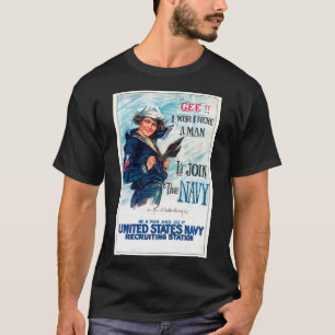 Vintage US Navy reruiting poster T-Shirt