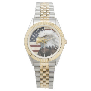 Vintage US USA Flag with American Eagle Watch