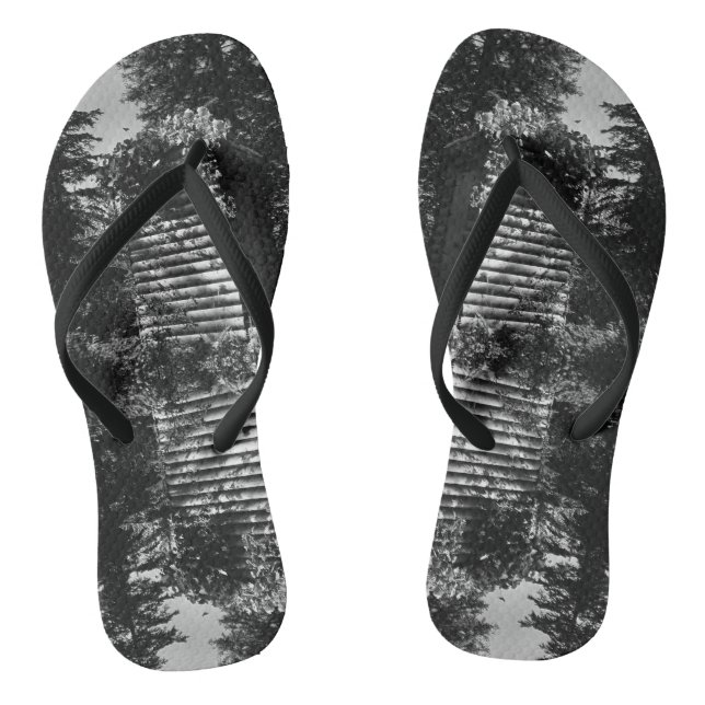 Vintage USA Alaska deluxe outhouse Flip Flops (Footbed)