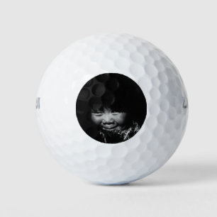 Vintage USA Alaska eskimo child Jigsaw Puzzle Golf Balls