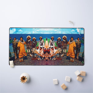 Vintage USA Alaska Eskimo dancers Desk Mat