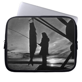 Vintage USA Alaska float plane fishing Case-Mate i Laptop Sleeve