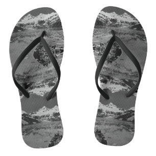 Vintage USA Alaska glacier bay national monument Flip Flops