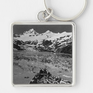 Vintage USA Alaska glacier bay national monument Key Ring