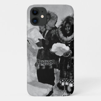 Vintage USA Alaska igloo builders iPhone 11 Case