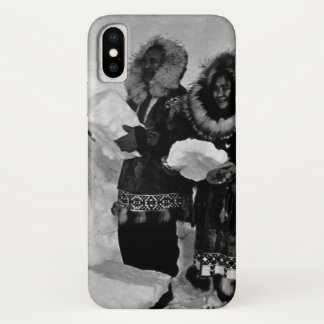 Vintage USA Alaska igloo builders iPhone X Case
