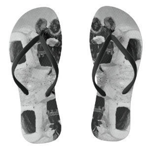 Vintage USA Alaska igloo builders Flip Flops