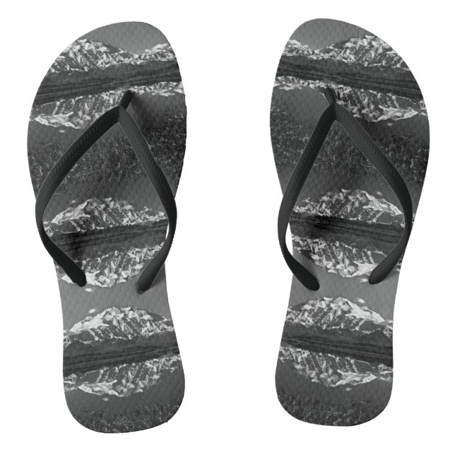 Vintage USA Alaska magnificent mt mckinley Flip Flops (Footbed)