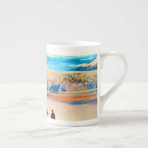 Vintage USA Alaska Mendenhall glacier Juneau Bone China Mug