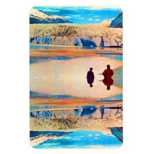 Vintage USA Alaska Mendenhall glacier Juneau Magnet