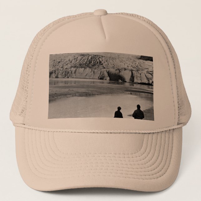Vintage USA Alaska Mendenhall glacier Juneau Trucker Hat (Front)