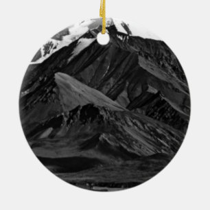 Vintage USA Alaska Mt Mckinley national park 1970 Ceramic Tree Decoration