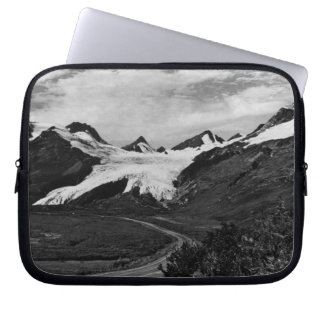 Vintage USA Alaska Worthington glacier summer Canv Laptop Sleeve