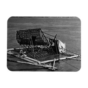 Vintage USA Alaska Yukon fish trap 1970 Magnet