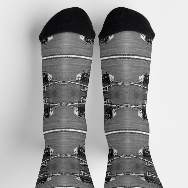 Vintage USA Alaska Yukon fish trap Socks (Top)