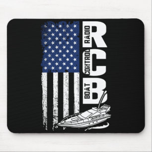 Vintage usa american flag 4th of july patriotic rc mouse mat