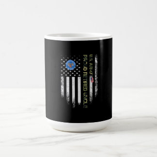 Vintage USA American Flag Army Veteran Proud Coffee Mug