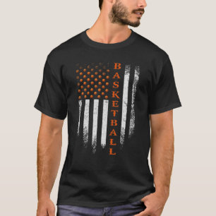 Vintage USA American Flag Basketball Player Team C T-Shirt