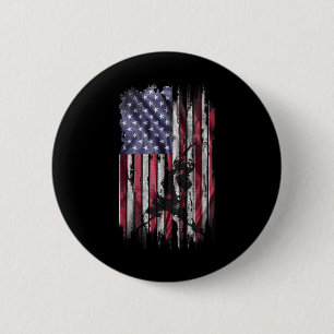 Vintage Usa American Flag Best Badminton Dad Ever 6 Cm Round Badge