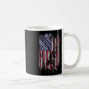 Vintage Usa American Flag Best Badminton Dad Ever Coffee Mug
