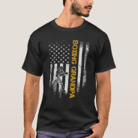 Vintage USA American Flag Boxing Grandpa Boxer Sil