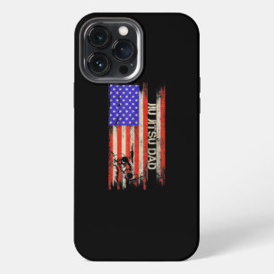 Vintage USA American Flag Brazilian Jiu Jitsu Dad iPhone 13 Pro Max Case