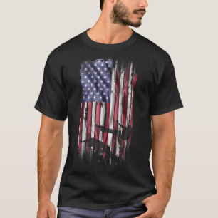 Vintage Usa American Flag Capoeira Brazilian Dance T-Shirt