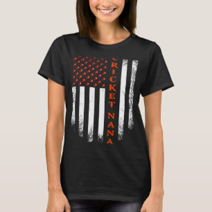 Vintage USA American Flag Cricket Nana Patriotic D T-Shirt