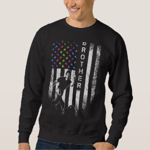 Vintage Usa American Flag Proud Bowling Brother Bo Sweatshirt