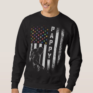 Vintage USA American Flag Proud Pool Billiard Snoo Sweatshirt