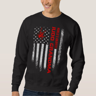 Vintage Usa American Flag World S Okayest Judo Gra Sweatshirt
