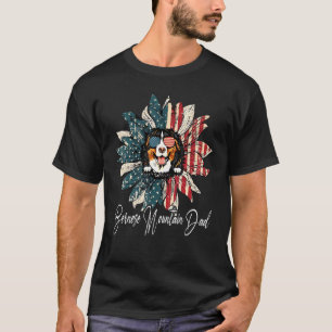 Vintage Usa Best Bernese Mountain Dad Ever America T-Shirt