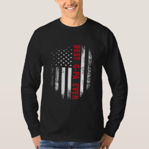 Vintage USA Best G Pa Ever American Flag Father's T-Shirt