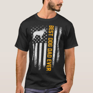 Vintage USA Best German Shepherd Dog Dad Ever Amer T-Shirt