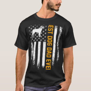 Vintage Usa Best Rottweiler Dog Dad Ever American T-Shirt