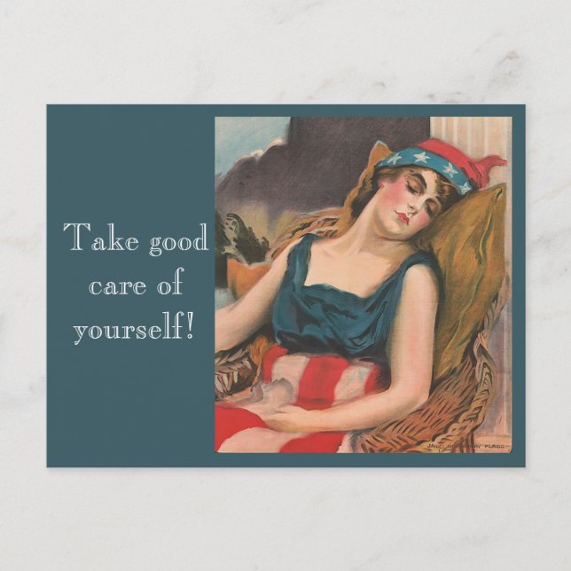 Vintage USA encouragement Postcard (Front)