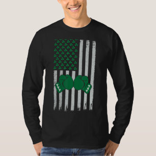Vintage USA Flag Boxing Shamrock Sports St Patrick T-Shirt