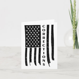 Vintage Usa Flag Corrections Funny Correctional Of Card